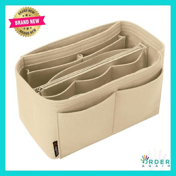 Felt Purse Organizer Insert 13 Compartments 5 Sizes Tote Bag Dividers - Picture 2 of 8